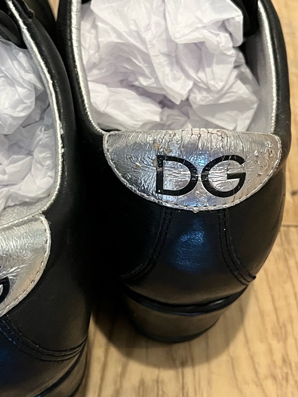 Dolce & Gabbana Black Leather Wedge Women’s Sneakers- size 36.5 - Picture 13 of 13
